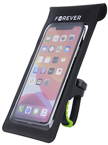 FOREVER Fahrradhalterung für Smartphones, Verstellbarer Halter, Wasserdichter Telefonhalter, Halter für Smartphones von 3-7 Zoll
