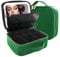 MOMIRA Reise-Makeup Tasche Kosmetiktasche mit beleuchtetem Spiegel, Einstellbarer Helligkeit in 3 Farbszenarien, Geschenk für Frauen - Smaragdgrün