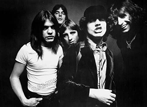 AC/DC Poster Vintage Highway To Hell Rock Band Heavy Metal Photo Wall Art Picture A4