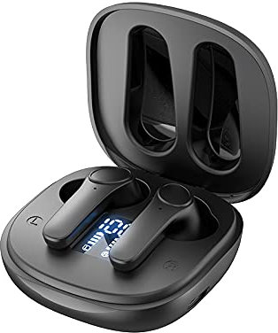 LJOVATN Wireless Earbuds, Hi-Fi Stereo Wireless Earphone, ENC Active Noise Cancelling Earbuds, IP7 Waterproof Ear Buds, Best Bluetooth 5.3, Perfect Bluetooth Earphones for Sports and Travel(Black)