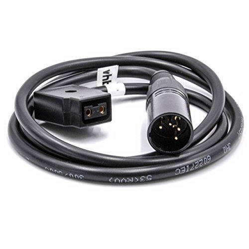 vhbw Adapter Kabel D-Tap (w) auf XLR 4-Pin (m) kompatibel mit Practilite 602 Kamera - 1 m Schwarz