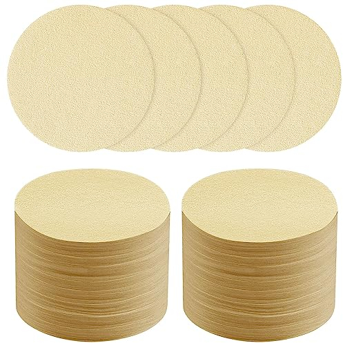 HOTUT Filtri Caffè in Carta 400 Pezzi, Carta Filtro per Caffè Rotonda Filtri da Caffè Non Sbiancati, 100% Naturale Filtri Caffè Monouso, per Macchine da Caffè Caffettiere Moka Pot (54mm)