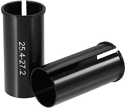 X AUTOHAUX 2 Pcs 25.4mm to 27.2mm Bike Seat Post Tube Adapter Reducing Sleeve
