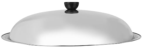 Lurrose Edelstahl-Pfannendeckel Universalpfannen Töpfe Deckel Bratpfannendeckel Deckel Wok-Deckel Zum Kochen (40 Cm)