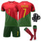 Sternstunde Set Di Maglie Per Bambini, Maglie Da Calcio Per Bambini, Maglie Da Calcio Per Ragazzi, Magliette Sportive Per Ragazzi, Magliette Da Calcio E Calzini (22, Rosso)