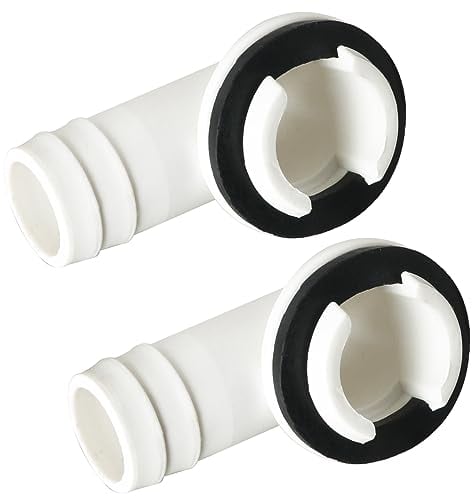MEETOOT Conector de manguera de drenaje de aire acondicionado de 20 mm, 2 unidades, enchufe de condensado, junta de codo para ventana, unidad de CA mini split Frigidaire