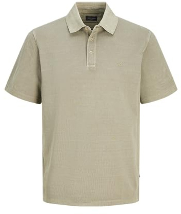 JACK & JONES Men's Jprbluwilliam Wash Ss Polo Sn Shirt, Overland Trek, M