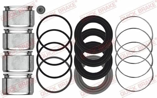 QUICK BRAKE 114-5193 Juego de reparación pinza de freno Eje delantero Compatible con TOYOTA LAND CRUISER 90 J9, MITSUBISHI PAJERO IV V8W, V9W