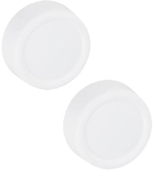 CAMGJORT RRKWV Rotary Replacement Dimmer Knobs, 2 White Plastic, Easy to Install, Interchangeable with Old Style Knobs