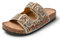 JOMIX Ciabatte Donna Estive con Perle Sandali Moda a Fibbia Ragazze Eleganti Gioielli Perline Strass Comodi da Spiaggia Mare Piscina SD9181-10 Oro, 39