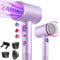 Tisoutec Secador de pelo profesional de iones con motor AC 2400 W, difusor de pelo 4 en 1, botón caliente/frío, 3 niveles de calor, 3 niveles de velocidad, incluye