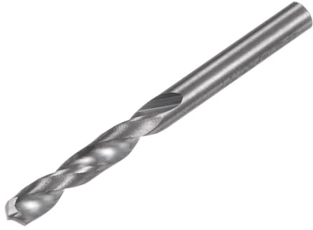 sourcing map Solid Carbide Drill Bit, 3.4mm (0.134) YG6X/C3 Micro-Grain Tungsten Carbide Jobber Twist Drill Bits Straight Shank for Drilling Stainless Steel Aluminum Metal Plastic