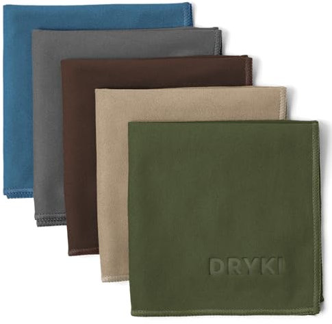 DRYKI Schweißabsorbierende Taschentücher – die originalen, schnell trocknenden Mikrofaser-Schweißlappen und Handtücher für Gesicht, Hände und Körper – perfekt für Fitnessstudio, Sport und Arbeit (Wald
