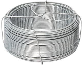 WERKA PRO Filo di Ferro zincato Bobina 50m con Supporto Ø 0,7 mm