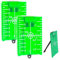 Tarjeta Laser Verde,Tarjeta de Placa de Objetivo de Suelo Magnético de 2 Uds,Placa Objetivo Laser con Soporte,Placa de Tarjeta de Objetivo Láser con Soporte para Nivel de Línea Láser de Alineación