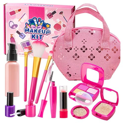 Kinder-Make-up-Set für Mädchen, Kinder-Make-up-Set - Kosmetikspielzeug für