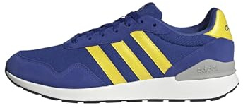 adidas Men's Run 60s 4.0 Shoes, semi Lucid Blue/Yellow/Grey Two, 9.5 UK