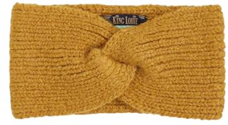 King Louie Jules Carre Bandeau pour femme, avec teneur en laine, doré, taille unique