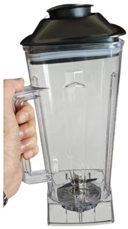 WVGFAUXA Vaso Mezclador Vaso Mezclador, Compatible con Silver Crest SC-1589, Vaso De Repuesto For Licuadora, Tapa De Cuchilla
