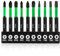 Set di 10 punte magnetiche per avvitatore a percussione in acciaio S2 universale da 1/4 di pollice con gambo esagonale, 70 mm, Phillips PH1 2 3, Pozidriv PZ1 2 3, Torx T10 T20 T25 T30 per mobili