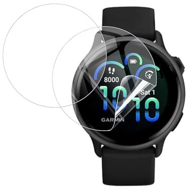 WFTE [Lot de 2 Protecteur D'écran Compatible pour Garmin Vívoactive 6 42mm/Vivoactive 5, Film TPU Flexible,HD Ultra Transparent Films de Protection D'écran avec Haute Transparence -Non Verre Trempé