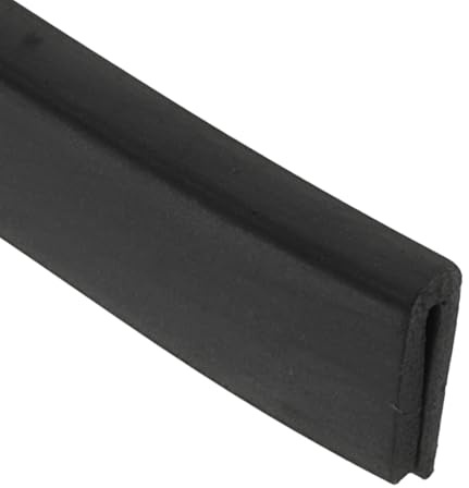 PATIKIL 3mm 4M Rubber Edge Trim, Flexible U Channel Edge Guard Protector for Keen Edge Sheet Metal Car Doors Hatches Table Corners, Black