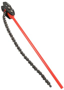 LALABU Kettenrohrzange 6,Ketten-Rohrzange,Rohrkettenschlüssel Heavy Duty 180 mm Kettenschlüssel,Verstellbarem Durchmesser für Autoreparaturen für Rohrleitungsinstallationen