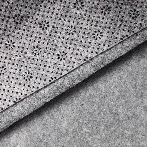 Tufting Tuch rutschfest, 2 mm Antirutsch Teppichunterlage zum Schneiden, Teppichunterlage rutschfest,Teppich Rückseitenstoff für Tufting Gun & DIY Teppiche (Grau-200X200CM)