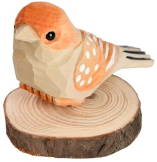 Tinsellns Vogel Deko, Holz Deko, Statuen für Kleine Vögel, Dekoration Wohnzimmer, Dekorative Artikel, Geeignet für Wohnzimmer, Schlafzimmer, Büros, Schreibtische und Schränke