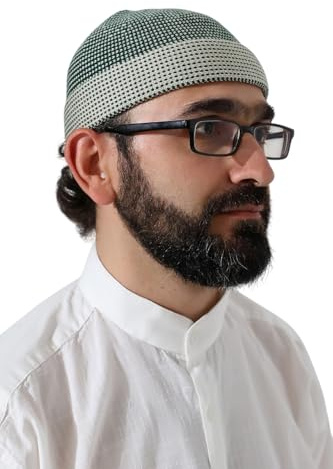 ihvan online Türkische muslimische Winter-Samt-Roll-up-Kufi-Hüte für Männer, Taqiya, Takke, Peci, islamische Mützen, islamische Geschenke