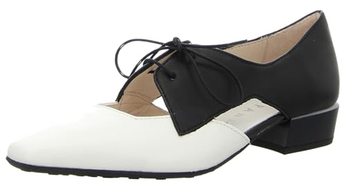 Hispanitas Azucena Damen Schnürschuh Leder schwarz/weiß schwarz/weiß