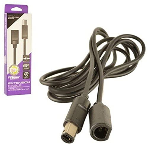 Câble rallonge extension noire pour manette de jeu sur console Nintendo Gamecube GC/Wii