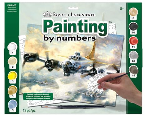 Royal & Langnickel PAL21 Flying Fortress Painting by Numbers Kit,5.17 x 42.38 x 34.76 cm