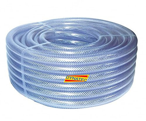 DYNATEC Klar Geflechtschlauch PVC 25mm (1) 30 Meter Spule Wasser, Luftkompressor, Chemical, Sewage, Pumpe