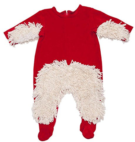 Babymop – Mopa para bebé para facilitar la limpieza del hogar. Body Pijama con mopa para bebé rojo rojo Talla:80