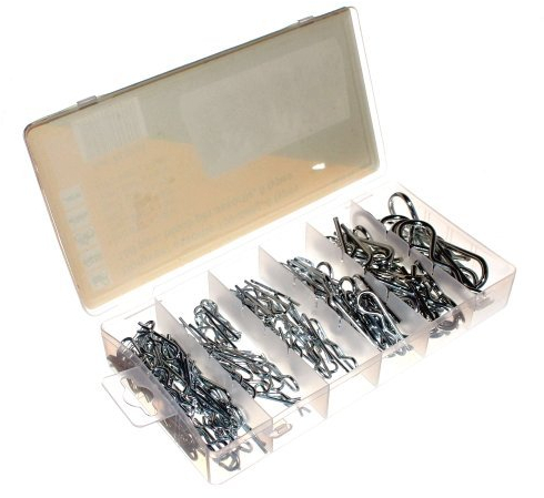 150 Teile Federsplinte SET Splinte Sortierbox Sortiment-Kasten Neu Splint Sicherung Old-Harvest