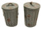 Trash Can Accessory Set of 2 For 1:18 Scale Models by American Diorama 23978 by American Diorama