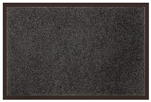 Deco Tapis - Zerbino Antipolvere in Poliestere e PVC, 60 x 40 cm Grigio