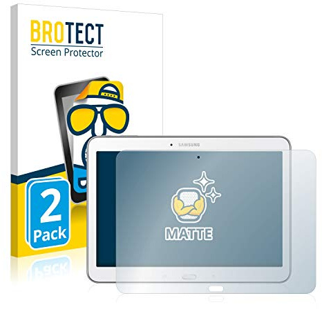 brotect Film Protection pour Samsung Galaxy Tab 4 10.1 SM-T530 | 2 Pièces Mat Protection d'écran Made in Germany Anti Reflet Anti-traces de Doigts Anti-Rayures