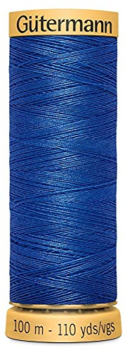 Gutermann Natural Cotton 100m Quilting Sewing Machine Sewing Thread Blue - 7000