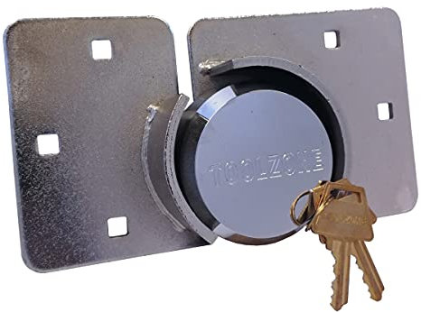 Trade Quality Heavy Duty Round Padlock and Hasp 73mm LK107