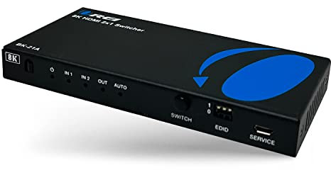 OREI Conmutador HDMI 2.1 8K 4K @ 120hz 2 en 1 salida, extractor de audio óptico de 48 Gbps para Xbox Series X PS5 Roku Fire TV Monitor proyector Dolby