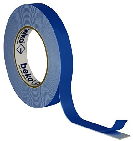 BEKO Spiegelklebeband 19 mm x 50 m, Doppelseitiges Klebeband