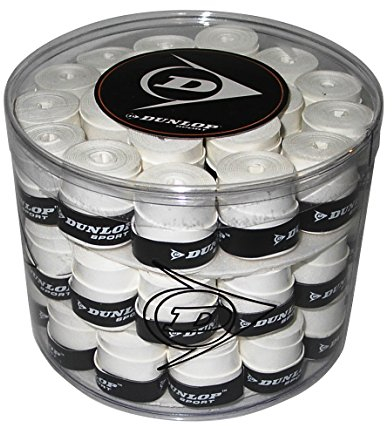 Dunlop Padel Tour Pro Overgrip für Padelschläger, 60er-Dose, Weiß