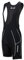 Airtracks Herren Fahrradhose Kurz Trägerhose Radhose mit Trägern Pro BIB Kurze Radlerhose 3D Coolmax Gepolstert Atmungsaktiv Reflektoren S M L XL XXL 3XL 4XL - schwarz-grau - L