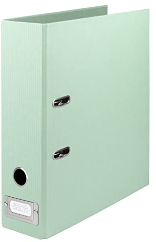 Rössler SOHO Büro-Ordner | Aktenordner-a4 | Schreibtisch-Organizer | Ordner-Organizer | Dokumentenablage a4 | Ordner mit Rückenschild | 320 x 285 x 80 mm | 1 Stück | Farbe: Grün | Mint