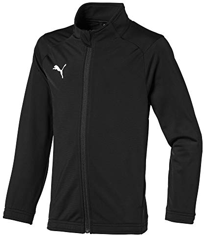 Puma Liga Sideline Poly Jacket Core Jr Veste de survêtement Garçon, Black White, 164