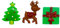 Miniblings 3er Set Broschen Pin Tannenbaum Weihnachten Rentier Geschenk - Handmade Modeschmuck I Anstecknadel Button Pins