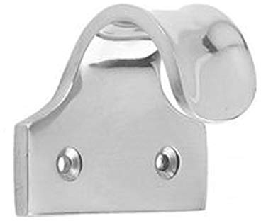 Window Sash Lift Finger Push/Pull Slide Grip Handle + Screws Hook Solid Victorian Vintage Old Style Fittings Handles 50mm Hook Top Quality Chrome Finish Pack of 1