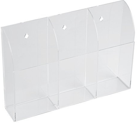 FTVOGUE Soporte de pared para mando a distancia, de acrílico transparente, para el aire acondicionado, estéreo, mando a distancia de TV (2 casos)